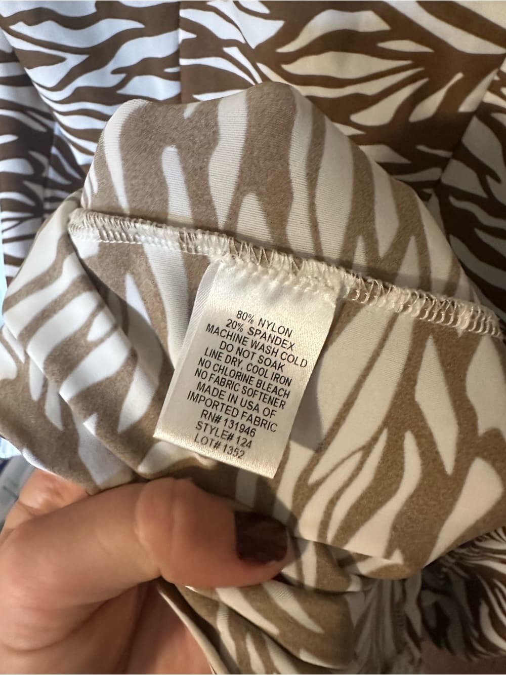 Jude Connally zebra shift dress extra large - Thumbnail 4