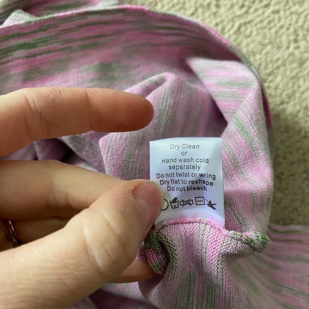 NWT Superdown Zariah Dress pink multi small - Thumbnail 4