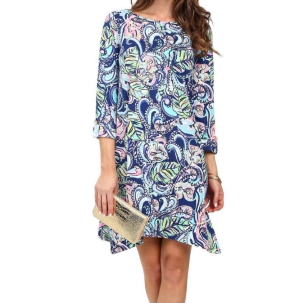 Lilly Pulitzer Edna dress Hanging with Fronds xs - Thumbnail 3