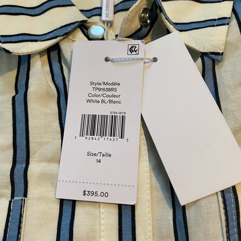 NWT Derek Lam 10 Crosby dress striped - Thumbnail 3