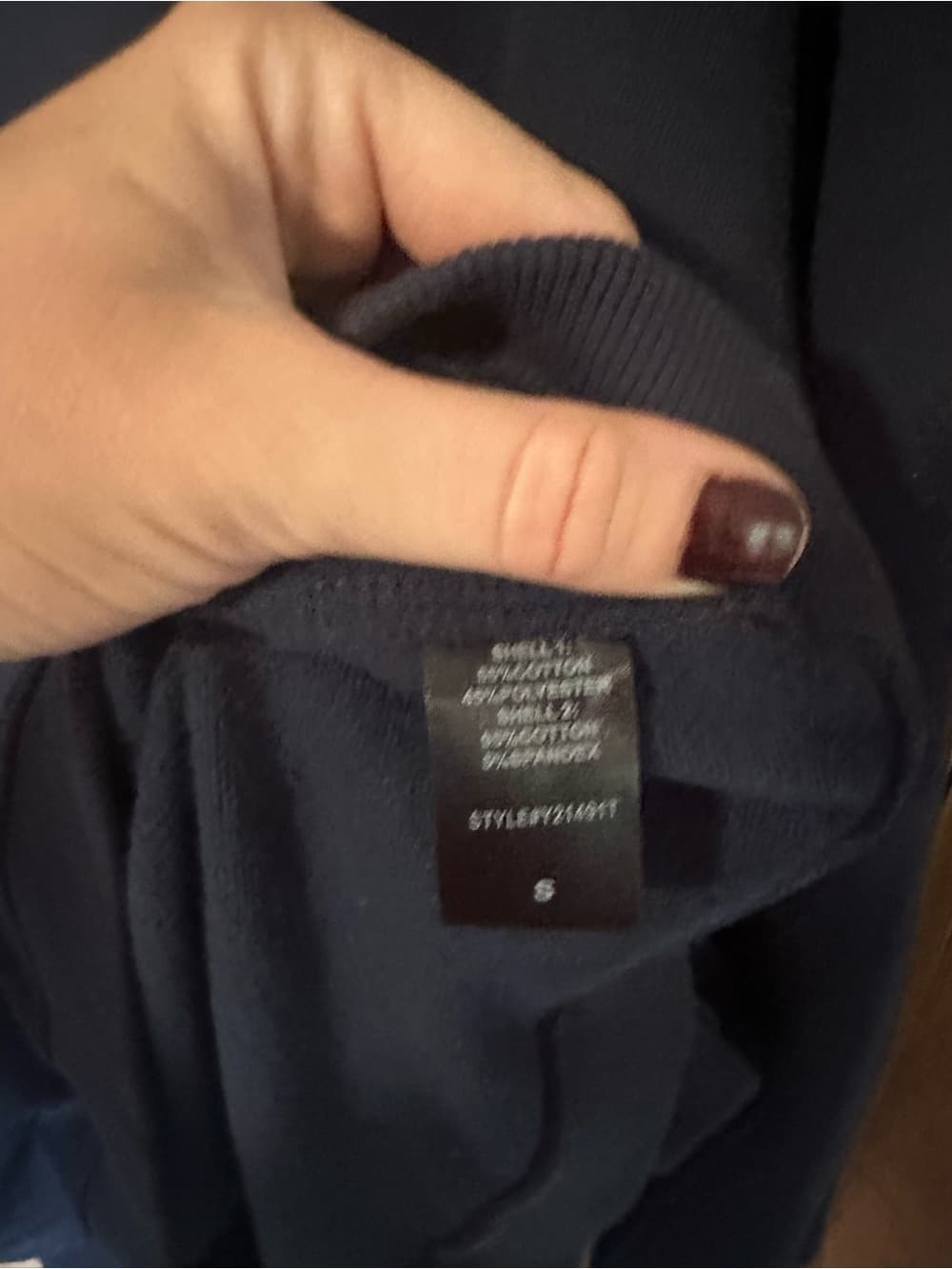 Pomander Place Tuckernuck Porter sweatshirt mini dress navy small - Thumbnail 3