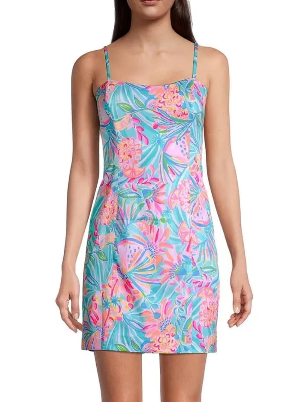 Lilly Pulitzer Shelli stretch shift dress 4 tropical punch - Thumbnail 4