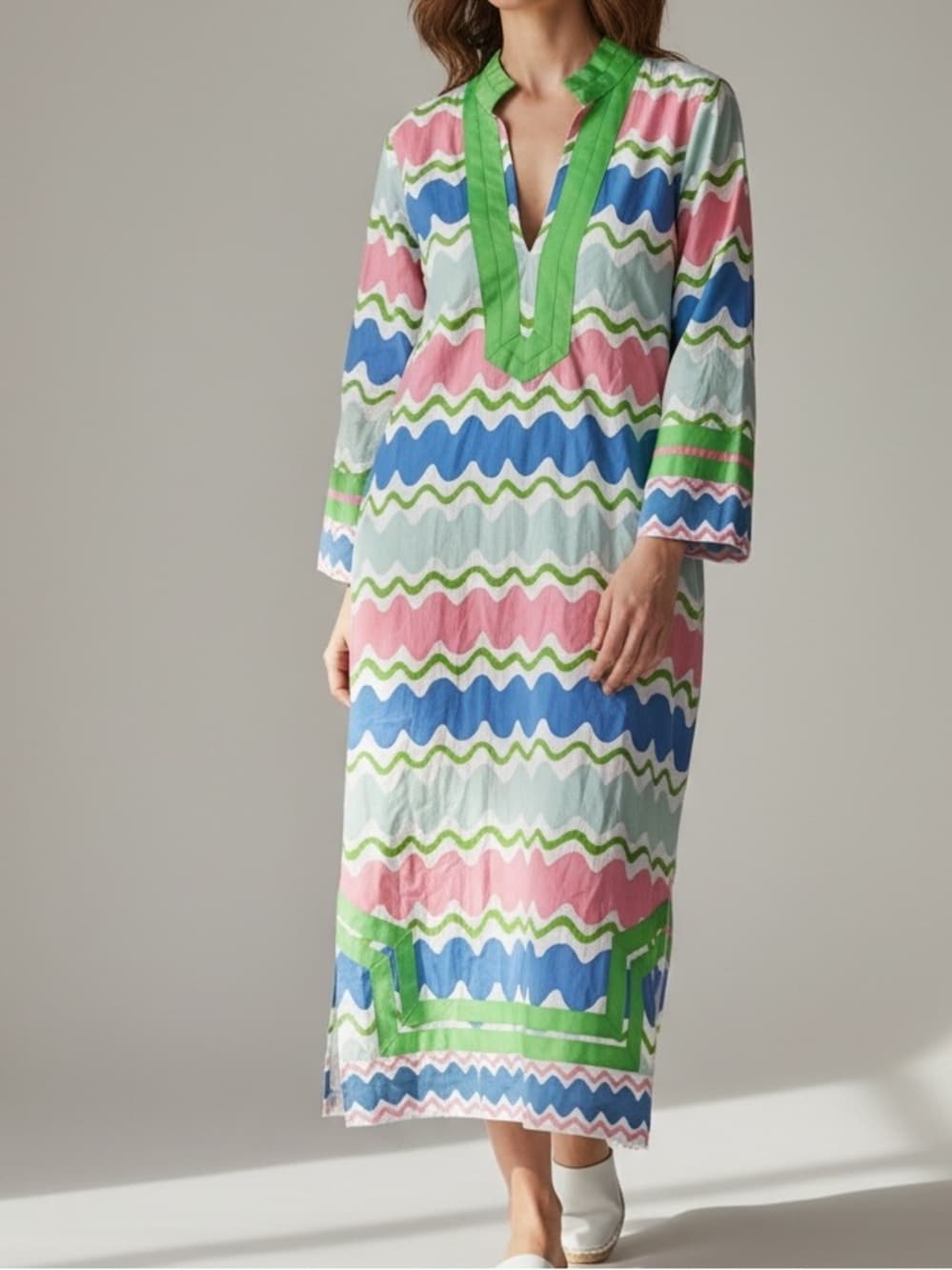 Sail to Sable Tuckernuck classic tunic dress wave print - Thumbnail 5