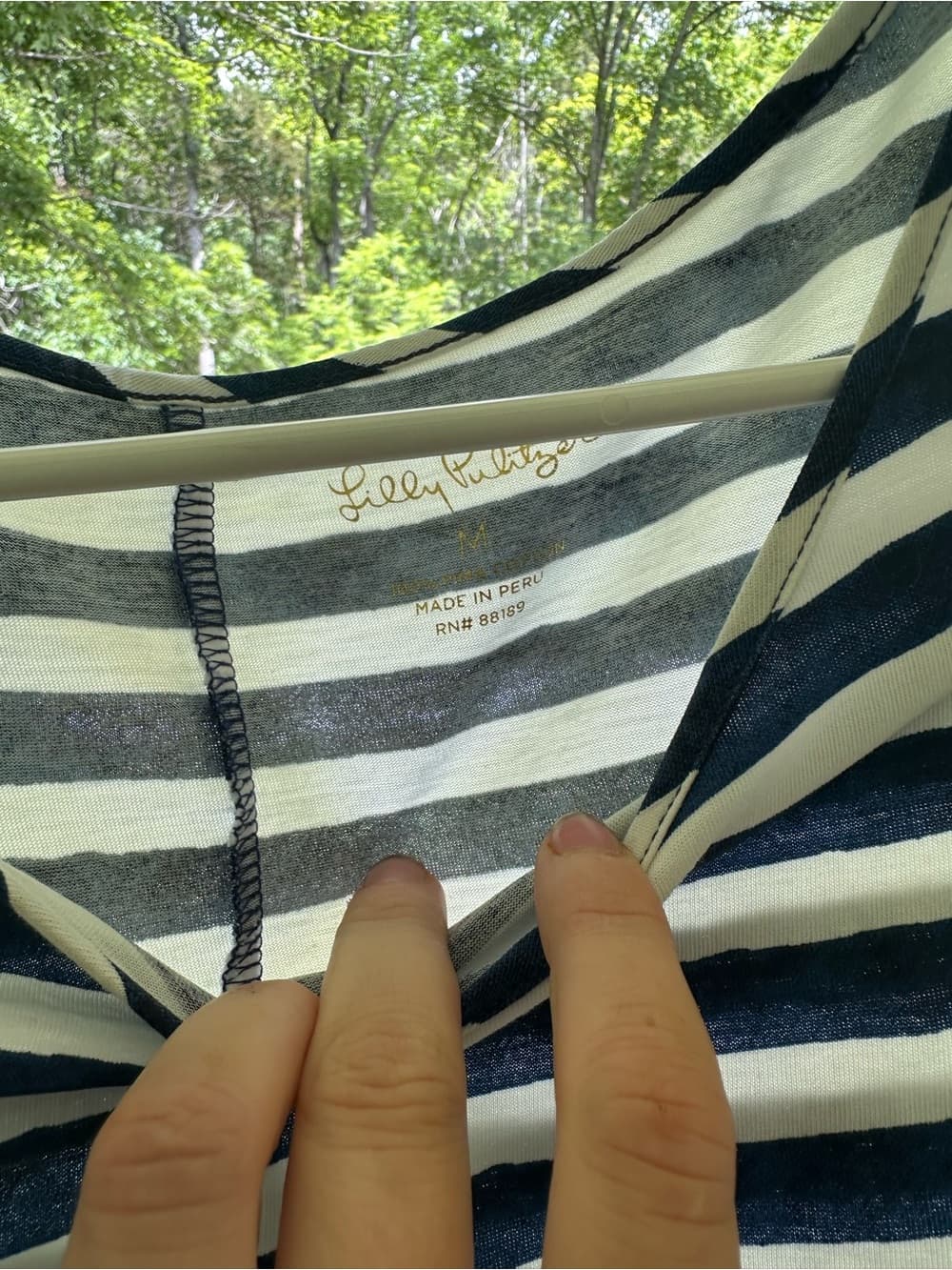 Lilly Pulitzer Marlowe long sleeve striped dress medium - Thumbnail 2