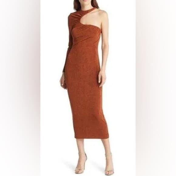 Misha Revolve Asher dress ginger metallic - Thumbnail 9