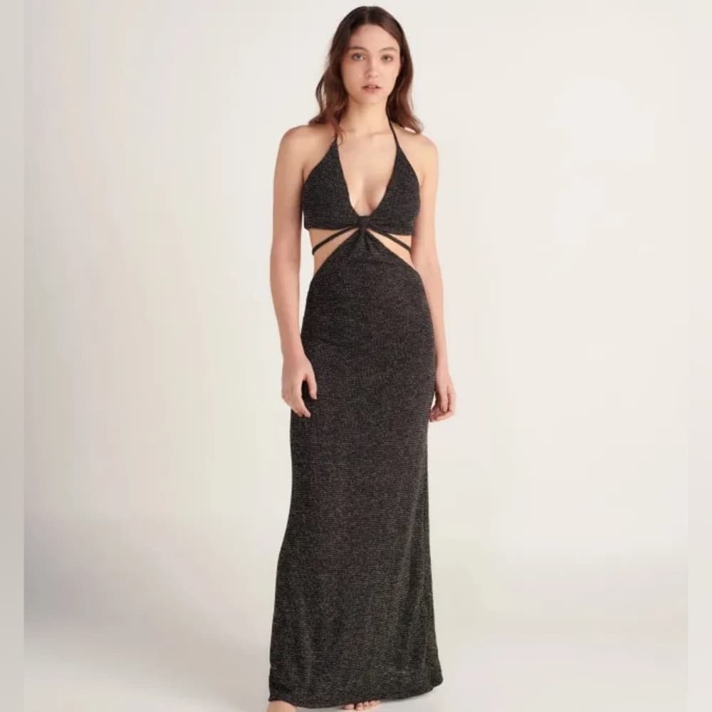 Peixoto Oliver crochet black Anthropologie dress - Thumbnail 3