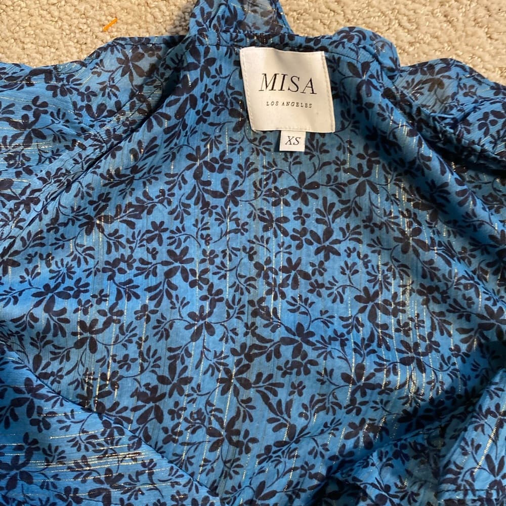 Misa Los Angeles Amelia maxi dress Cerulean Ditzy floral - Thumbnail 5