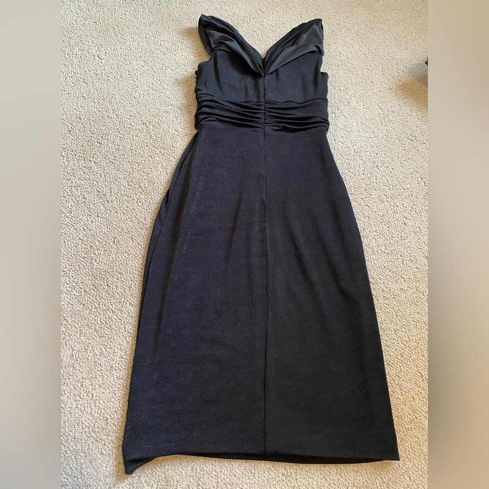 Misha Revolve Maylee slinky midi dress black - Thumbnail 3