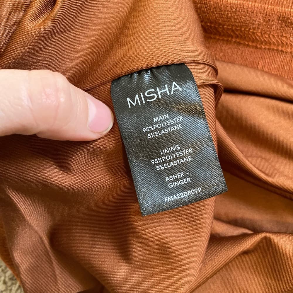 Misha Revolve Asher dress ginger metallic - Thumbnail 4