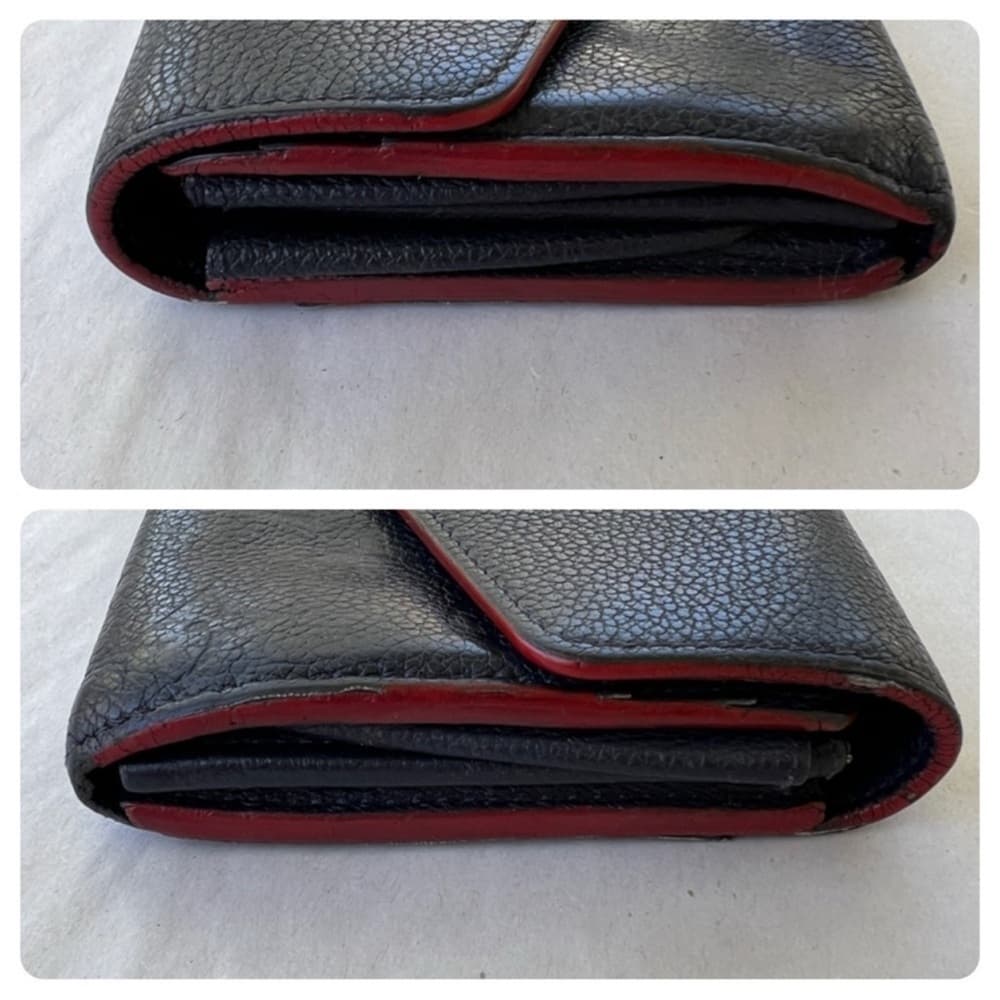 Authentic Louis Vuitton Empreinte Sarah Wallet navy red gold - Thumbnail 7