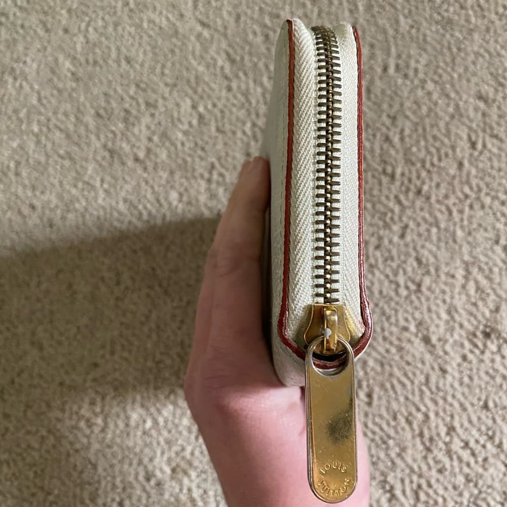 Louis Vuitton Suhali leather long zippy wallet off white gold - Thumbnail 10
