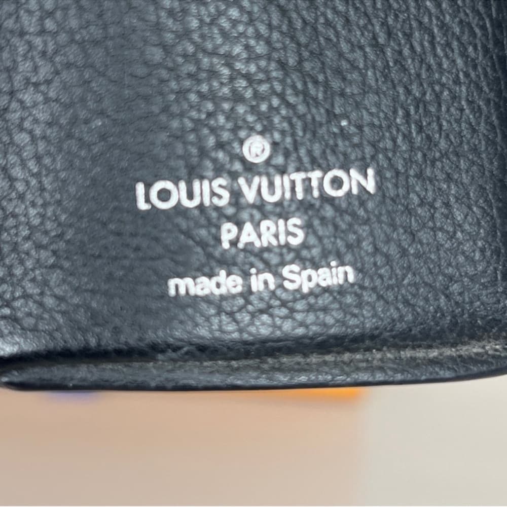 Authentic Louis Vuitton Mini Lock wallet black leather silver - Thumbnail 4