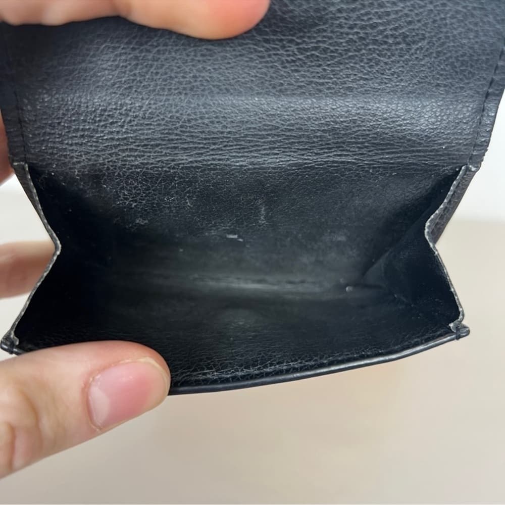 Authentic Louis Vuitton Mini Lock wallet black leather silver - Thumbnail 8