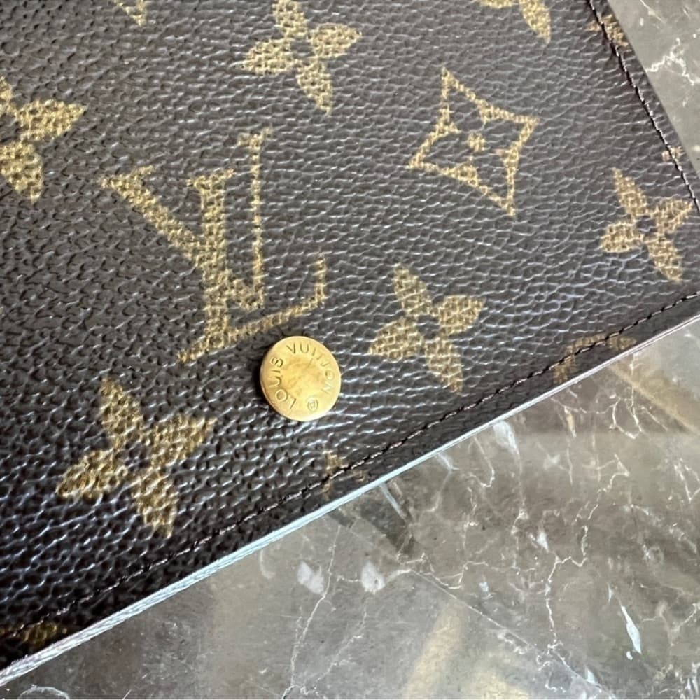 Authentic Louis Vuitton Porte Tressor classic monogram canvas wallet - Thumbnail 3