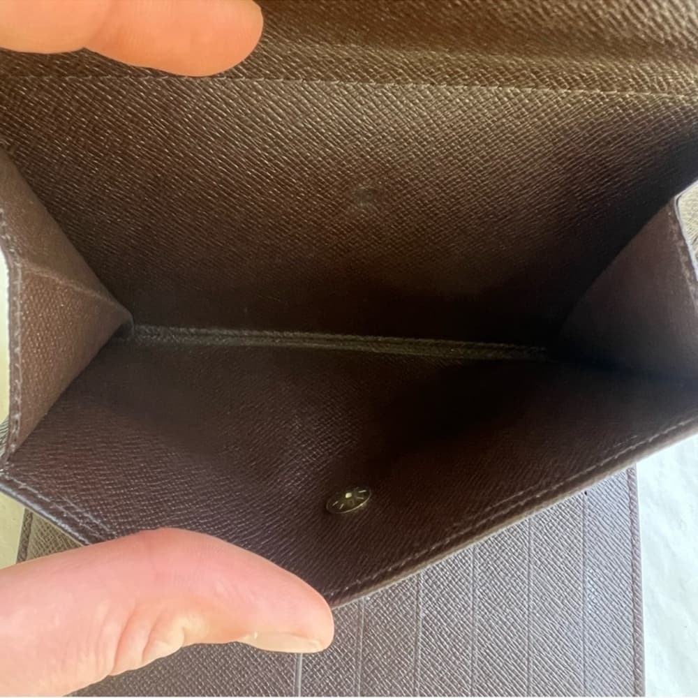 Authentic Damier Ebene Porte Tresor Etui Papiers Wallet - Thumbnail 6