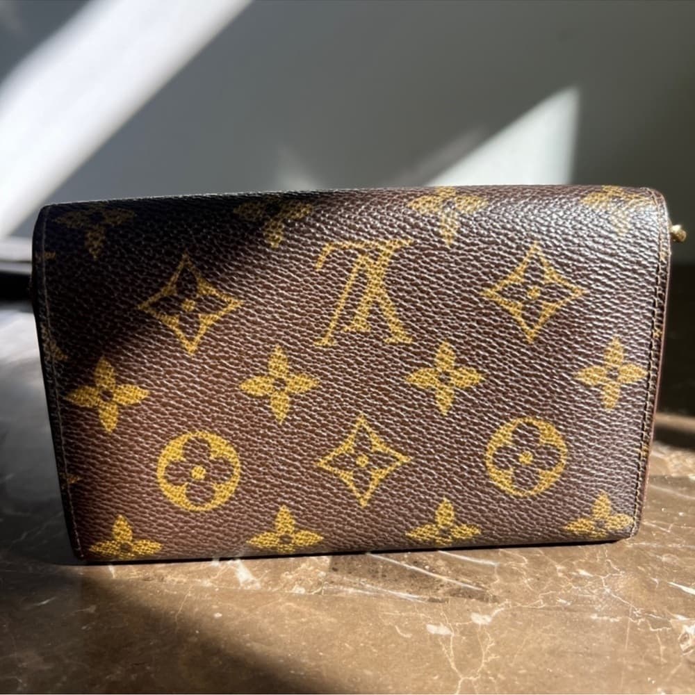 Authentic Louis Vuitton Porte Tressor wallet classic monogram canvas - Thumbnail 2