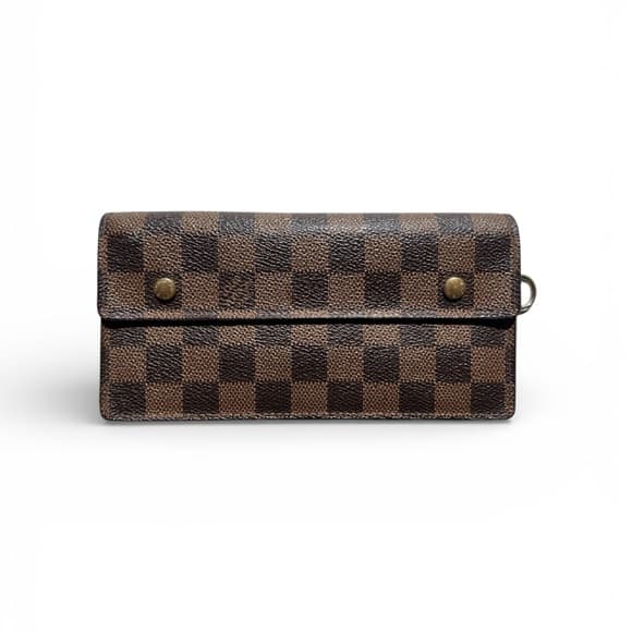 Authentic Louis Vuitton Damier Ebene Accordeon Wallet - Thumbnail 12