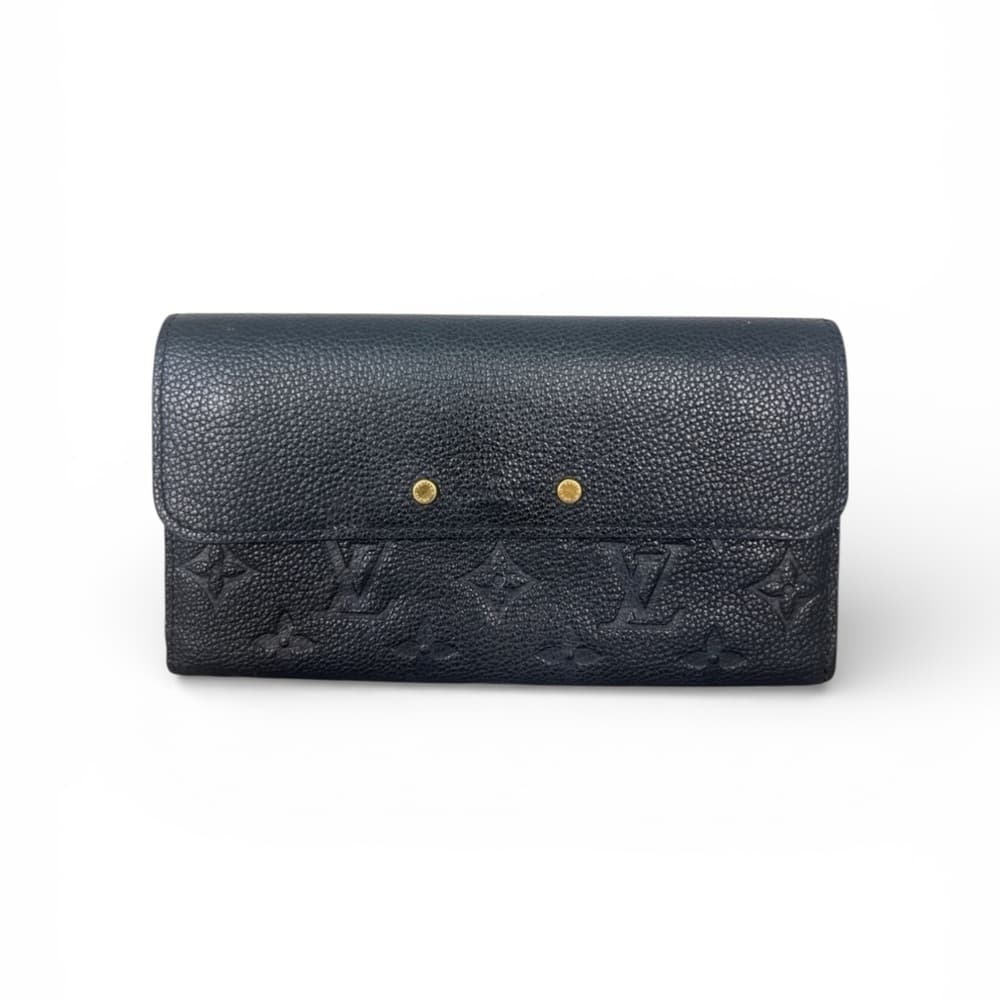 Authentic Louis Vuitton Pont Neuf Wallet black gold - Thumbnail 8