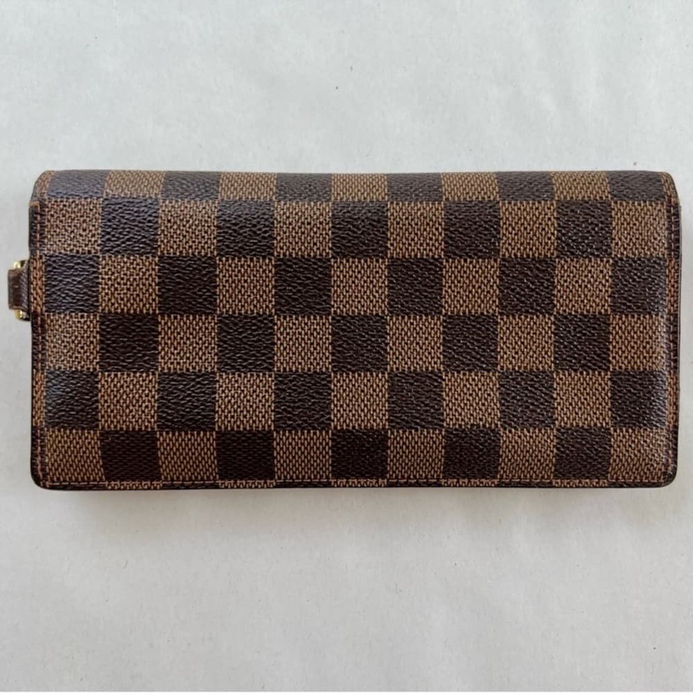 Authentic Louis Vuitton Damier Ebene Accordeon Wallet - Thumbnail 2