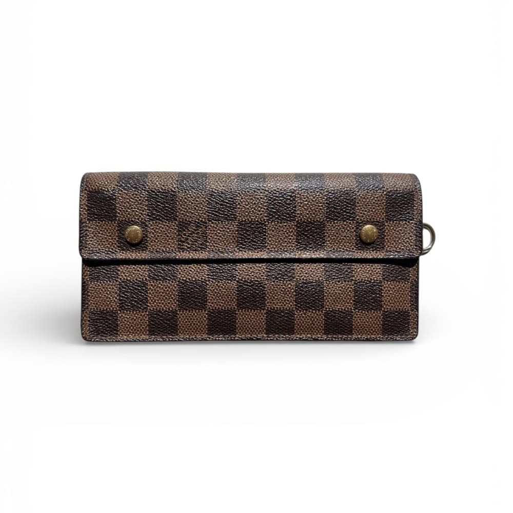 Authentic Louis Vuitton Damier Ebene Accordeon Wallet - Thumbnail 11