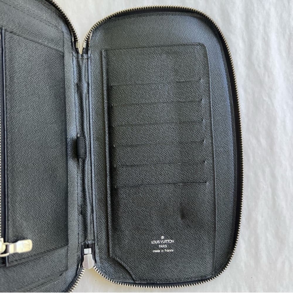 Authentic Louis Vuitton Atoll Organizer wallet black leather - Thumbnail 6