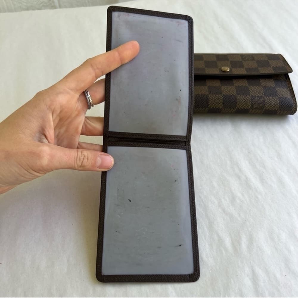Authentic Damier Ebene Porte Tresor Etui Papiers Wallet - Thumbnail 8