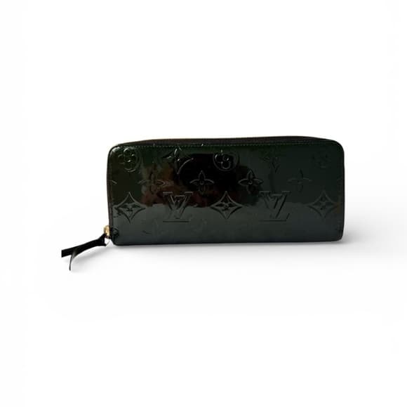 Authentic Louis Vuitton Clemence wallet black classic monogram vernis - Thumbnail 10
