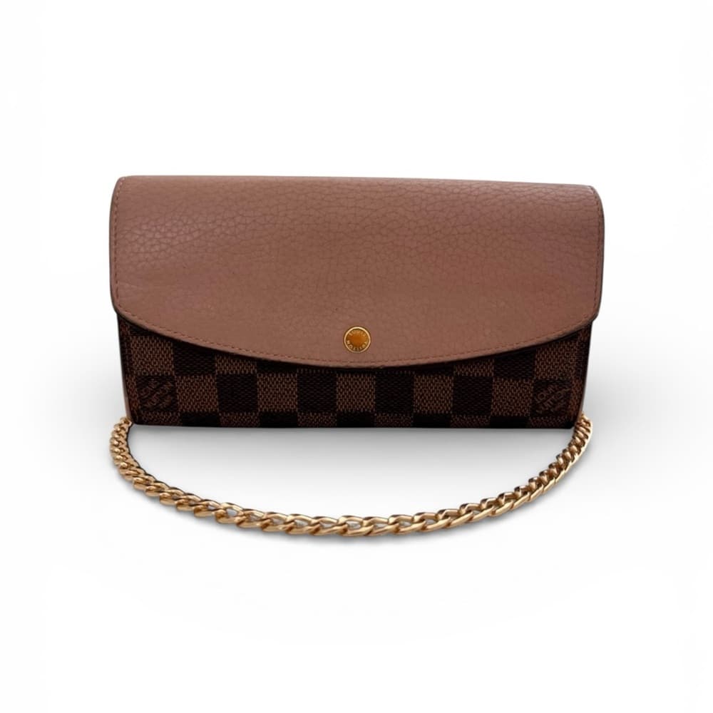 Authentic Louis Vuitton Damier Ebene Normandy Emilie Wallet - Thumbnail 9