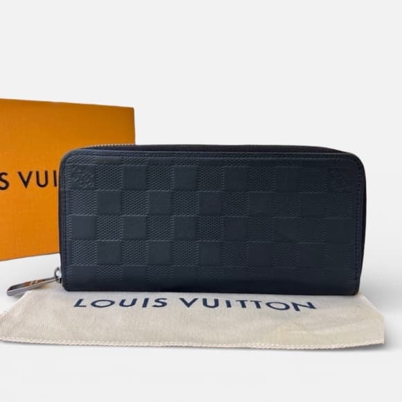 Authentic Louis Vuitton Damier Infiniti wallet black silver - Thumbnail 10