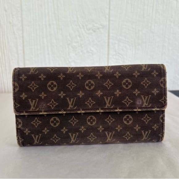 Authentic Louis Vuitton mini Lin Sarah wallet - Thumbnail 8