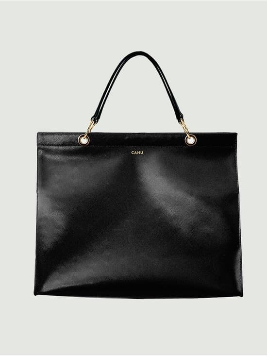 Cahu Le Mamie shoulder bag tote black gold - Thumbnail 7