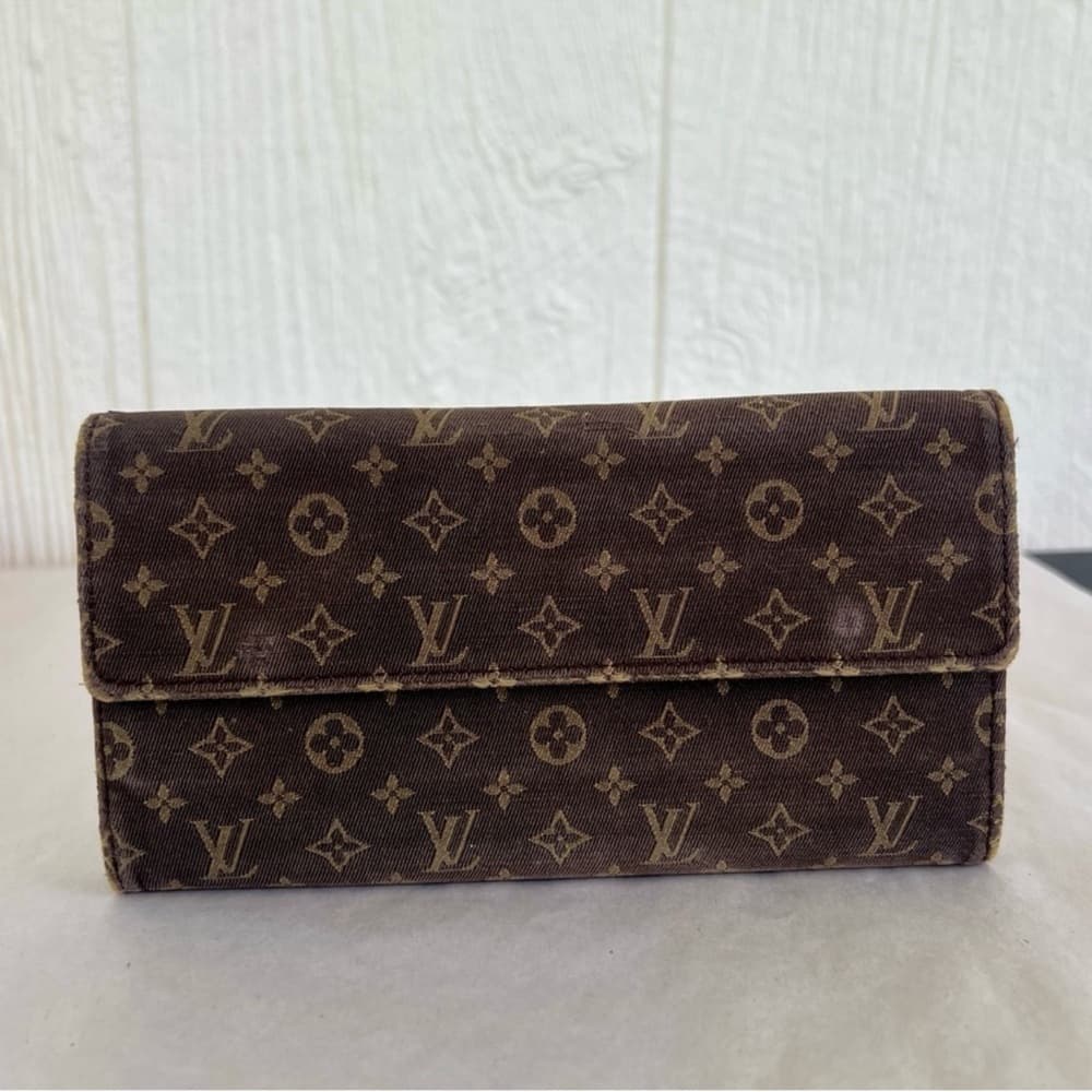 Authentic Louis Vuitton mini Lin Sarah wallet - Thumbnail 7