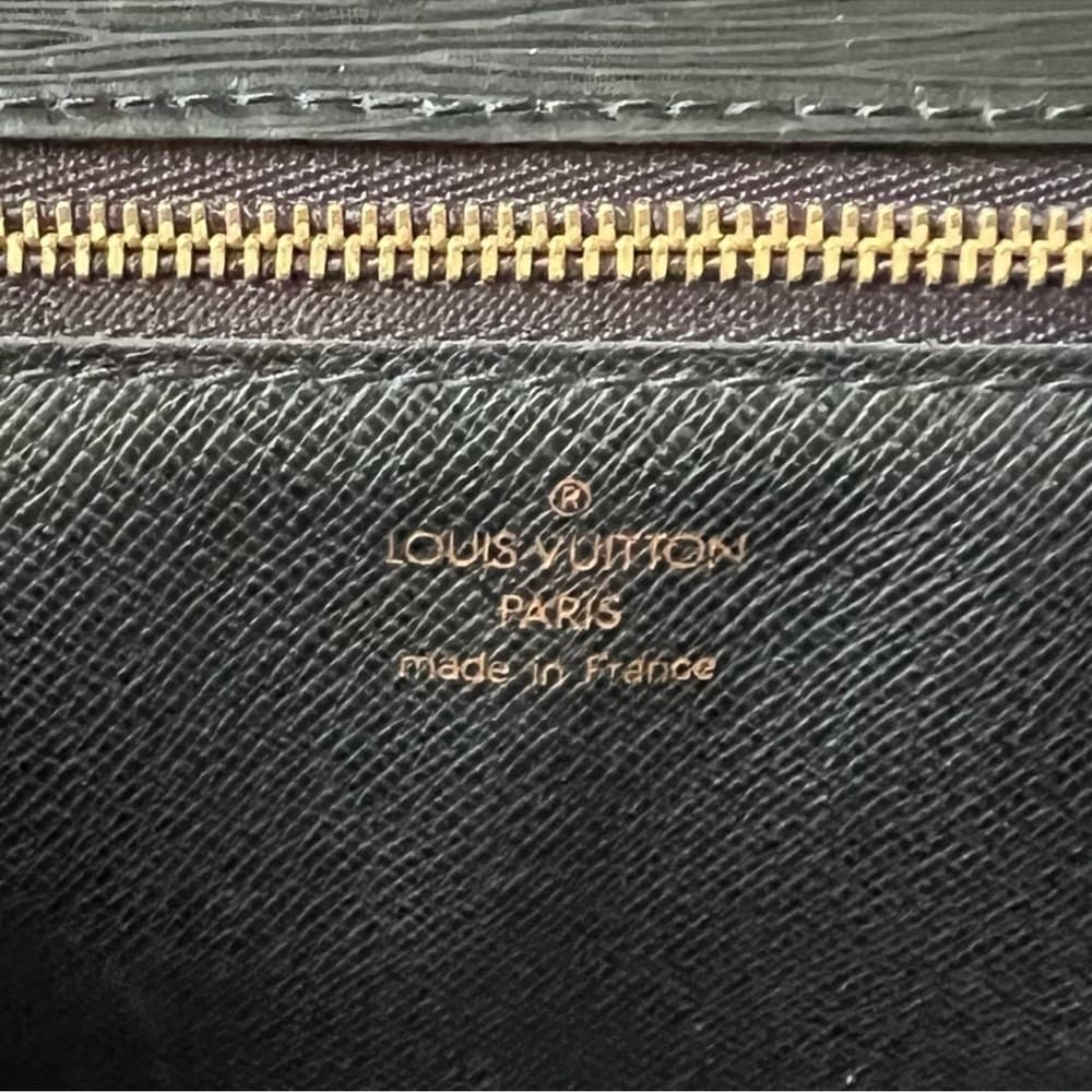 Authentic Louis Vuitton Monceau handbag black gold - Thumbnail 8