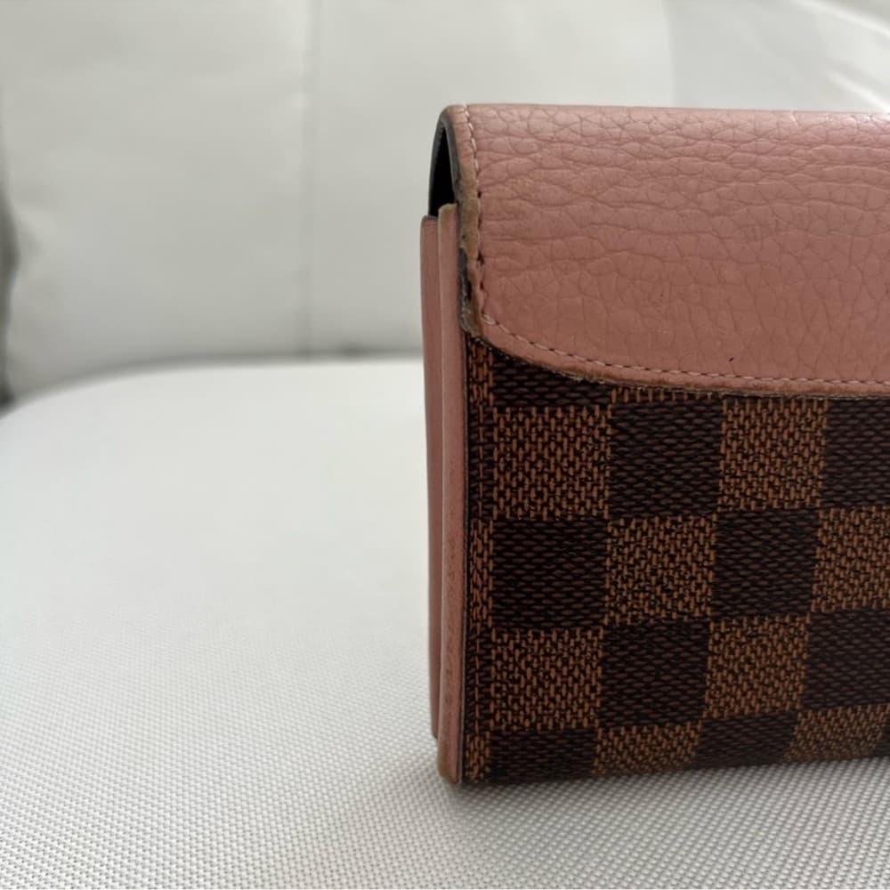 Authentic Louis Vuitton Damier Ebene Normandy Emilie Wallet - Thumbnail 8