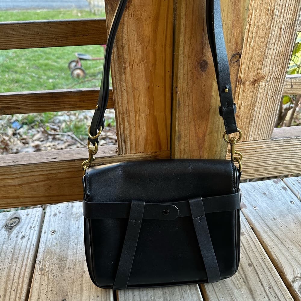 Tory Burch Alastair caged leather shoulder bag black - Thumbnail 3