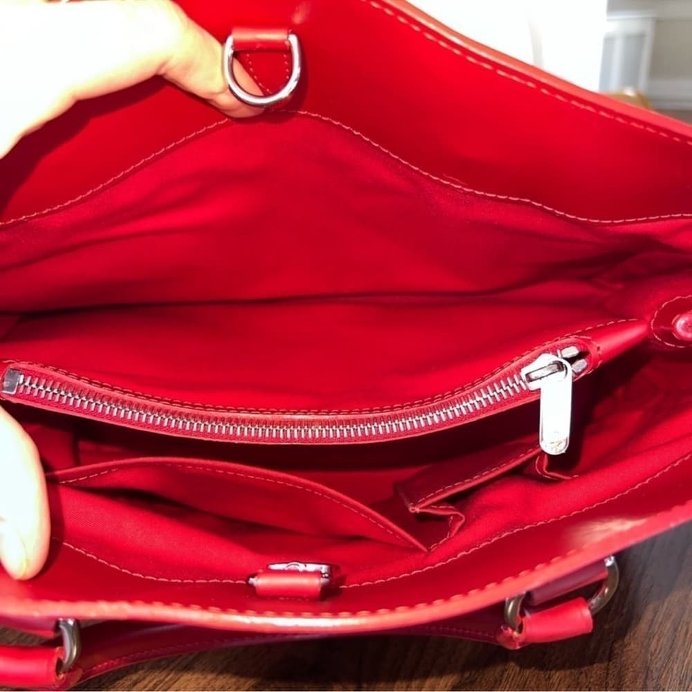 Authentic Louis Vuitton Passy tote bag red silver - Thumbnail 6