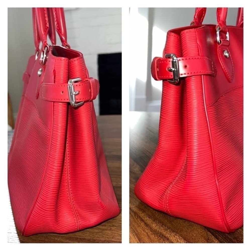 Authentic Louis Vuitton Passy tote bag red silver - Thumbnail 2