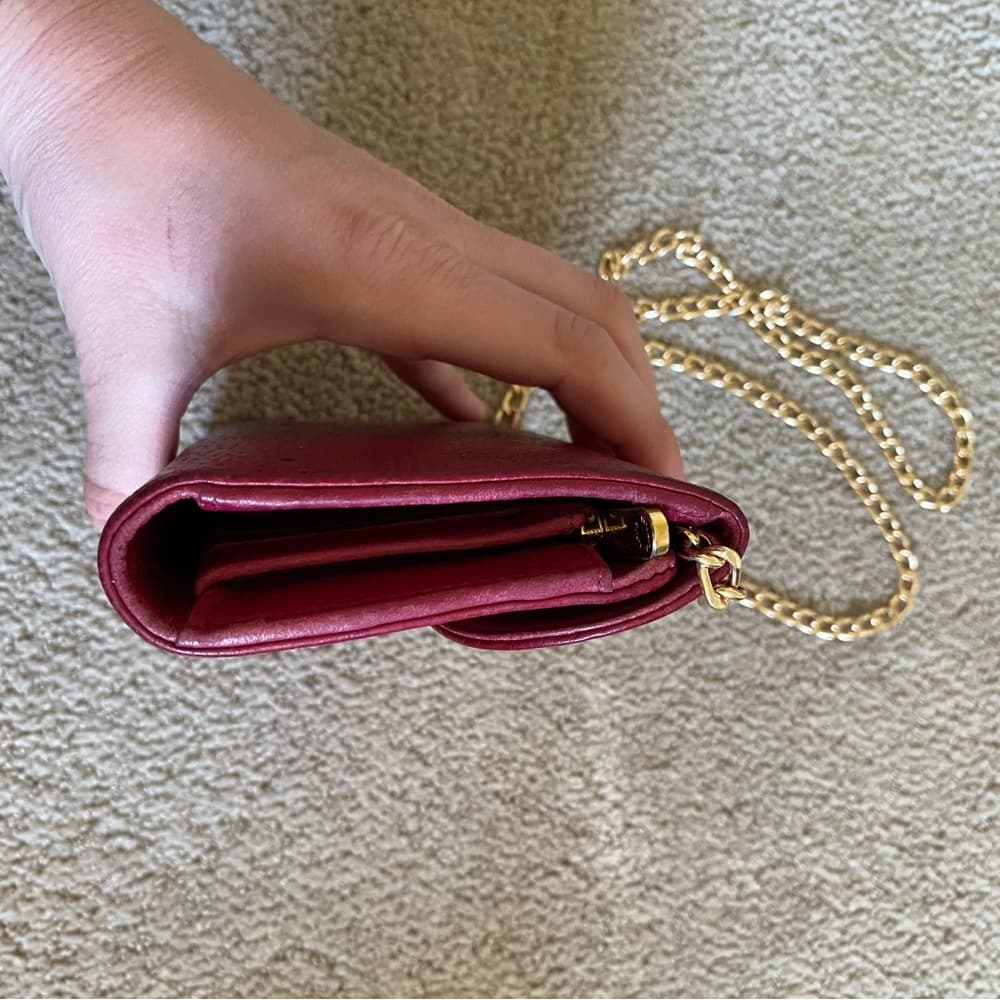 Louis Vuitton Amelia Mahina monogram leather wallet on chain crossbody - Thumbnail 2