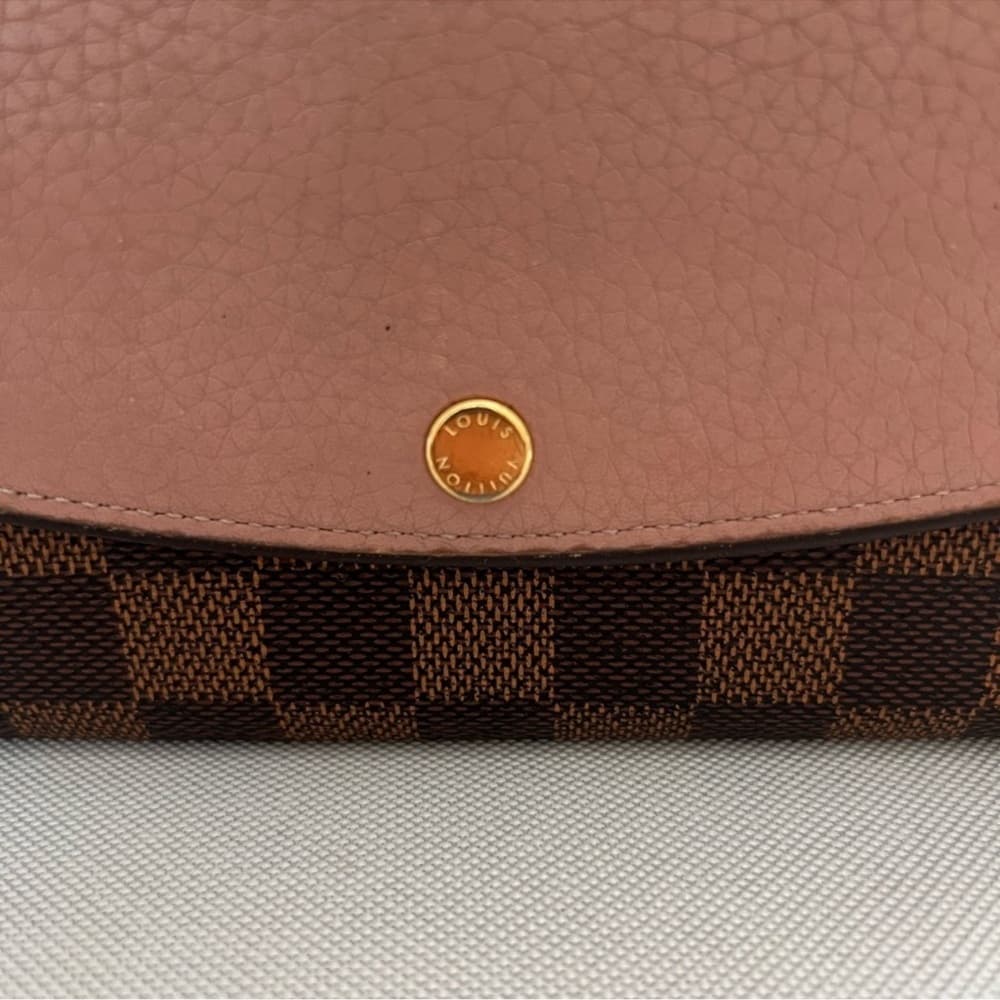 Authentic Louis Vuitton Damier Ebene Normandy Emilie Wallet - Thumbnail 3