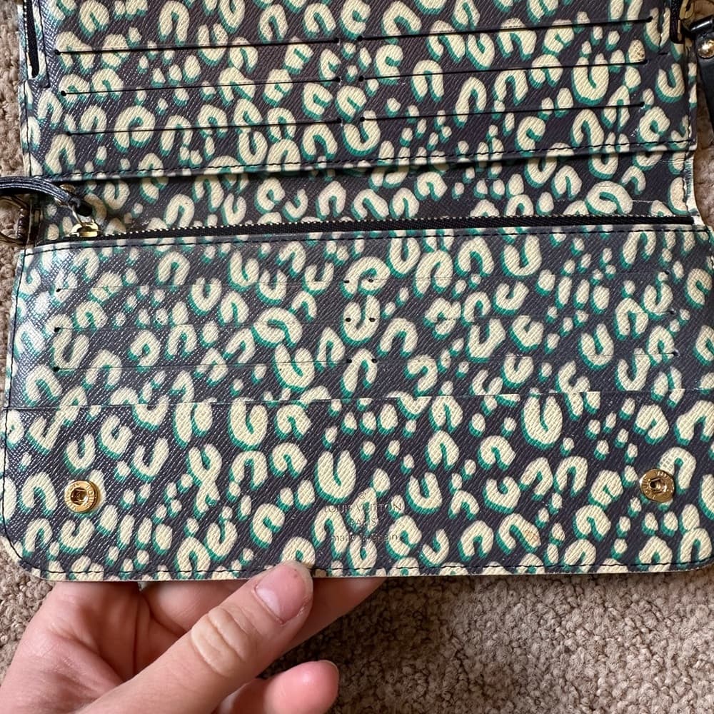RARE Louis Vuitton Monogram Canvas Stephen Sprouse Leopard Insolite Wallet - Thumbnail 7