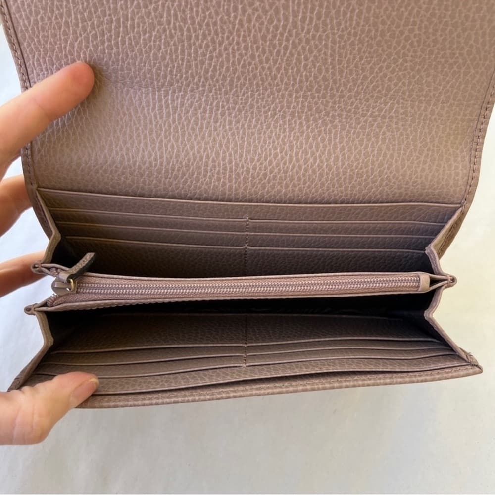 Authentic Gucci Marmont long wallet mauve gold - Thumbnail 4