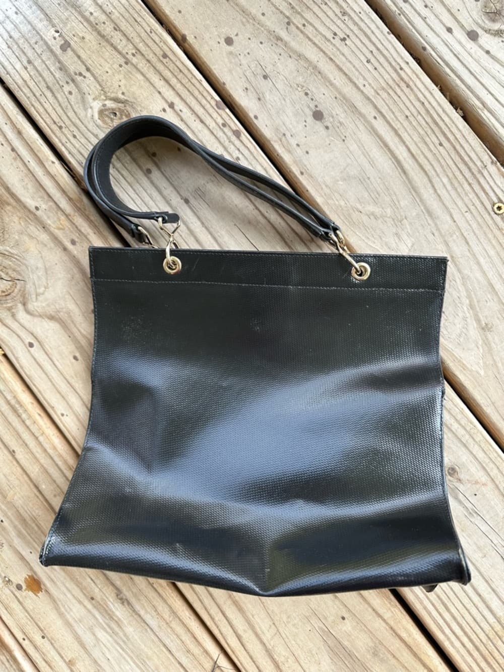 Cahu Le Mamie shoulder bag tote black gold - Thumbnail 2