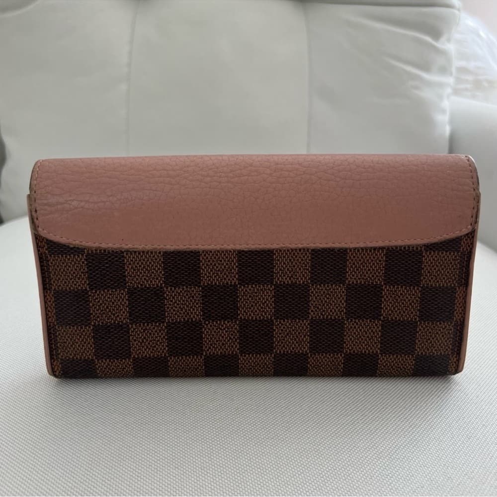 Authentic Louis Vuitton Damier Ebene Normandy Emilie Wallet - Thumbnail 2
