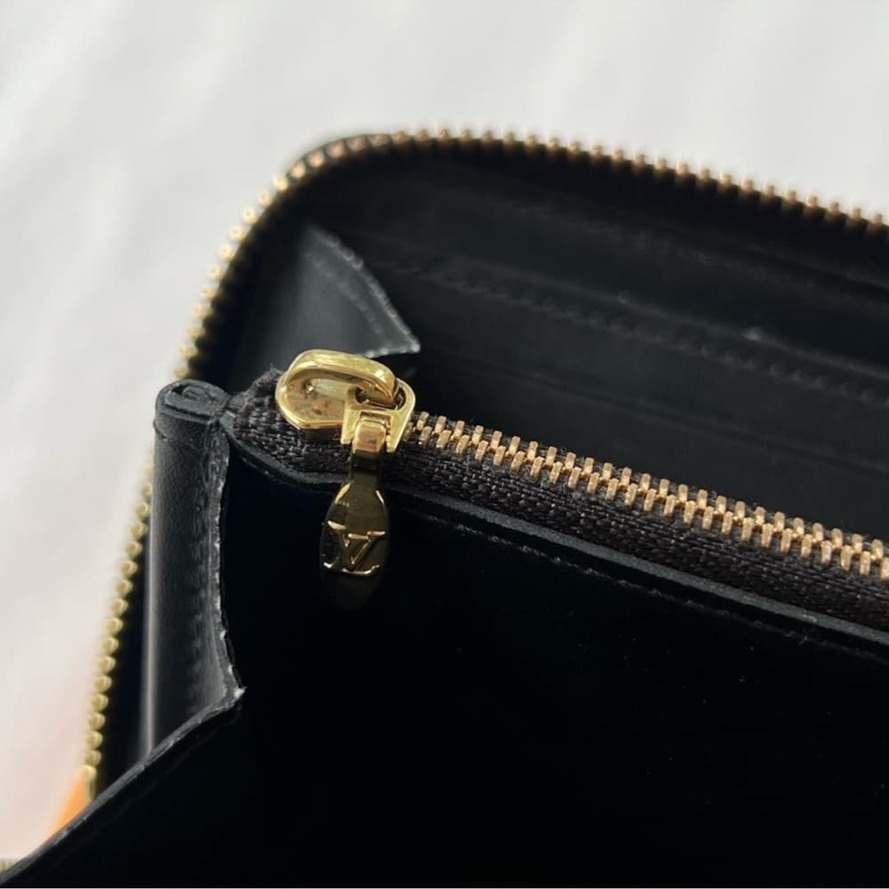 Authentic Louis Vuitton Clemence wallet black classic monogram vernis - Thumbnail 6