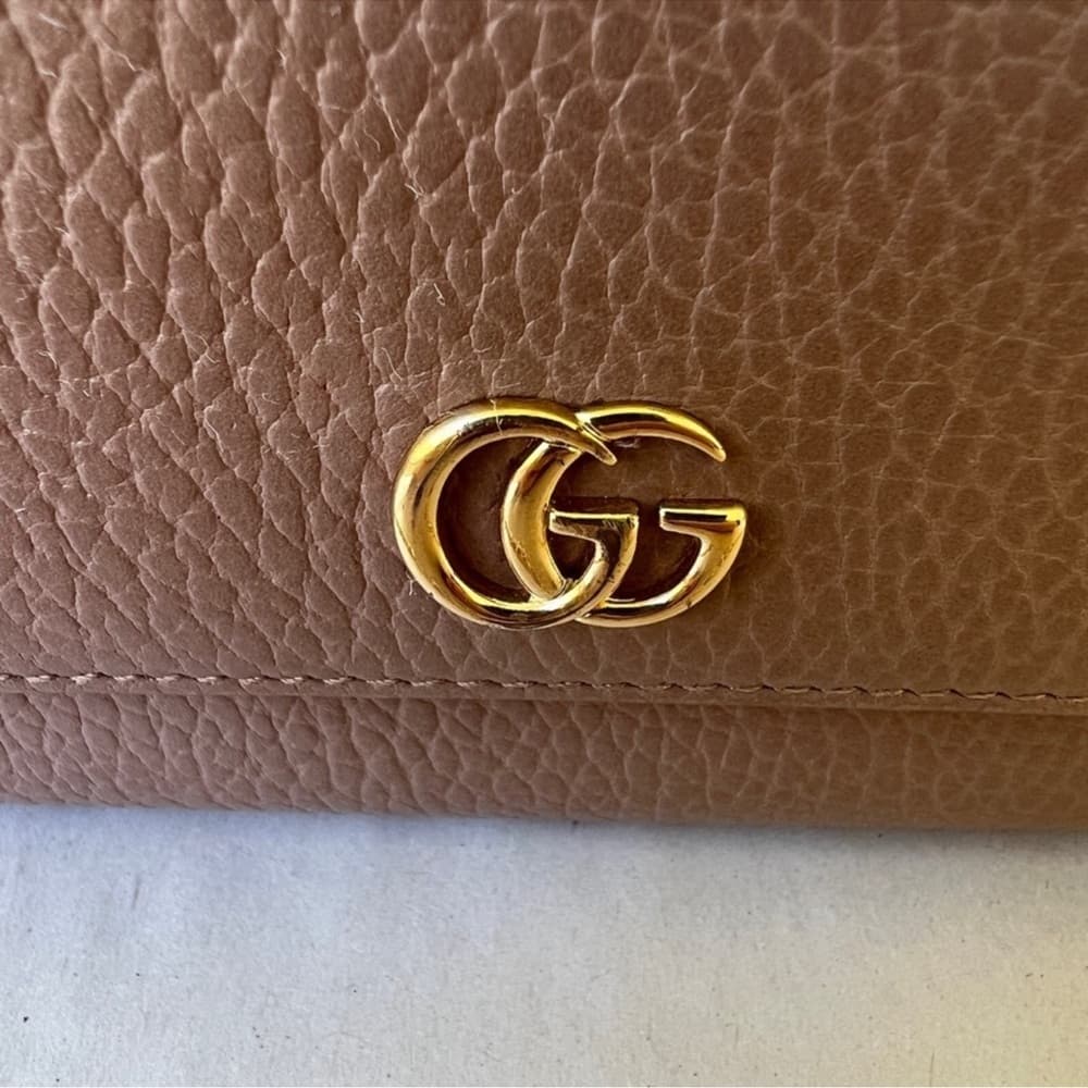 Authentic Gucci Marmont long wallet mauve gold - Thumbnail 2