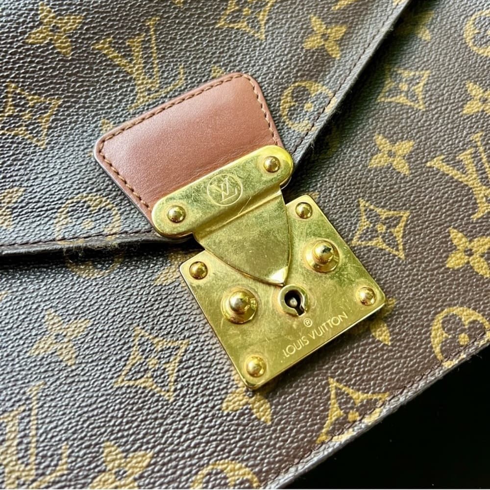 Authentic Vintage Louis Vuitton Concorde handbag classic monogram canvas - Thumbnail 6