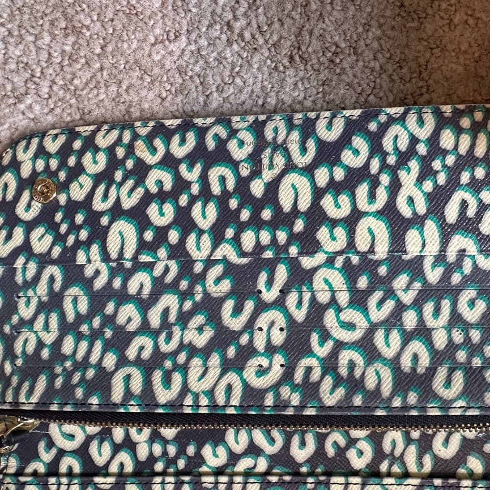 RARE Louis Vuitton Monogram Canvas Stephen Sprouse Leopard Insolite Wallet - Thumbnail 9
