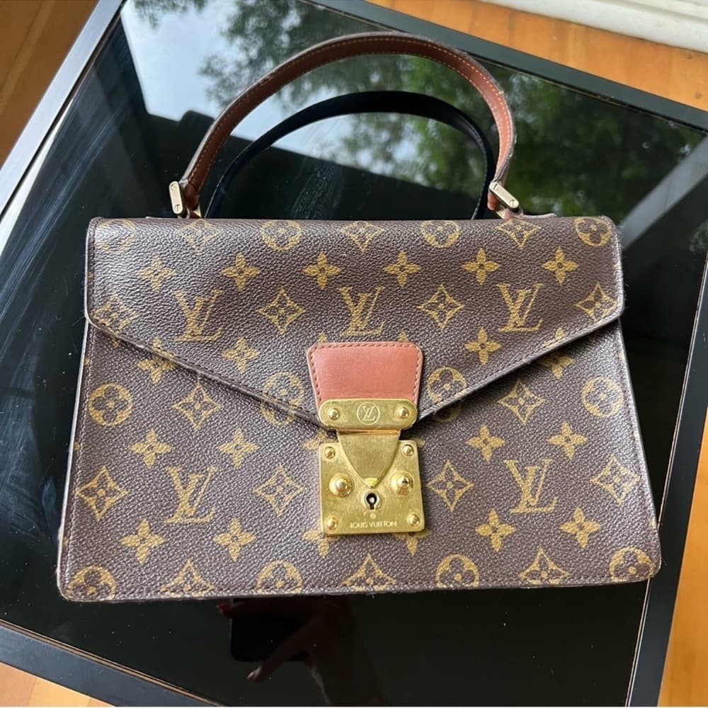 Authentic Vintage Louis Vuitton Concorde handbag classic monogram canvas - Thumbnail 4