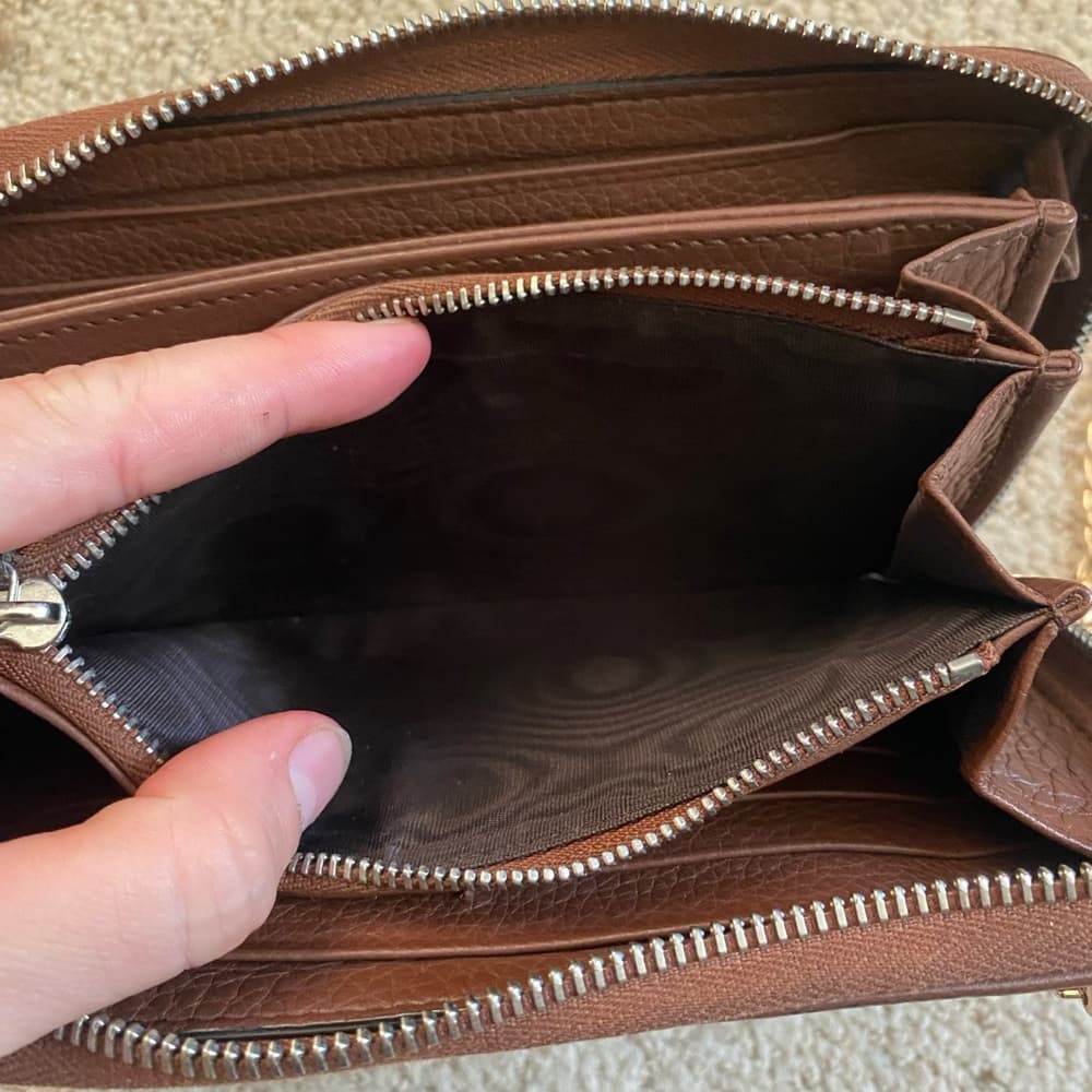Gucci Soho Continental zip around wallet on chain crossbody - Thumbnail 10