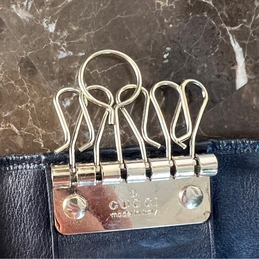 Authentic Gucci Guccissima heart key holder - Thumbnail 5